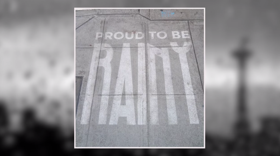 This Artwork is Only Visible When it Rains