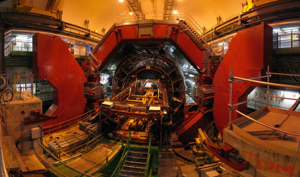 Large Hadron Collidor Researchers Hope To Touch Another Dimension