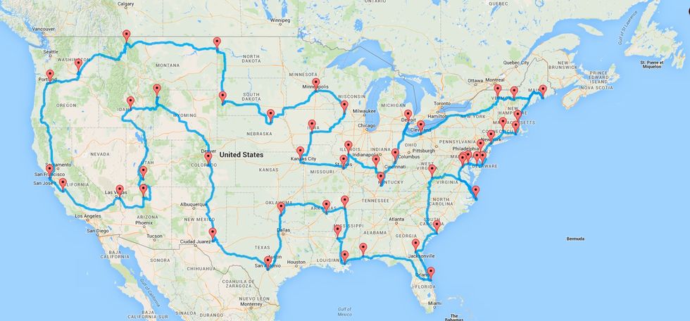Computer Algorithm Spits Out Route For Ultimate American Road Trip