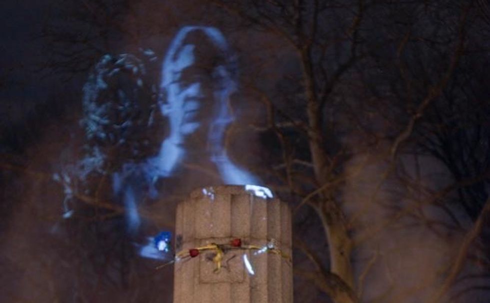 Illegal Edward Snowden Statue Replaced With Hologram Monument