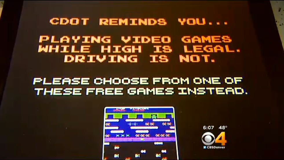 These Retro Arcade Consoles Have a Special Message for Colorado Pot-Smokers