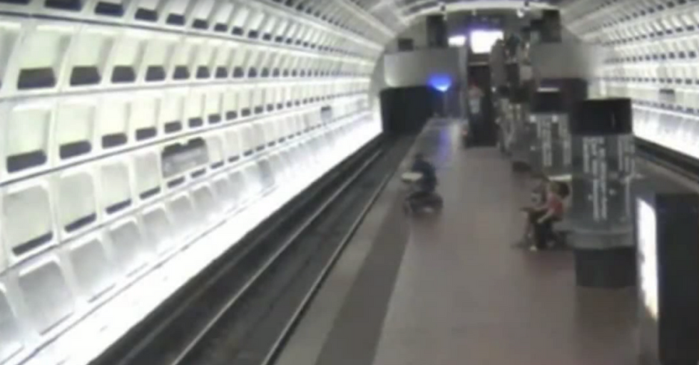 Just Watch What Everyone Does When Man In Wheelchair Takes A Horrific Spill