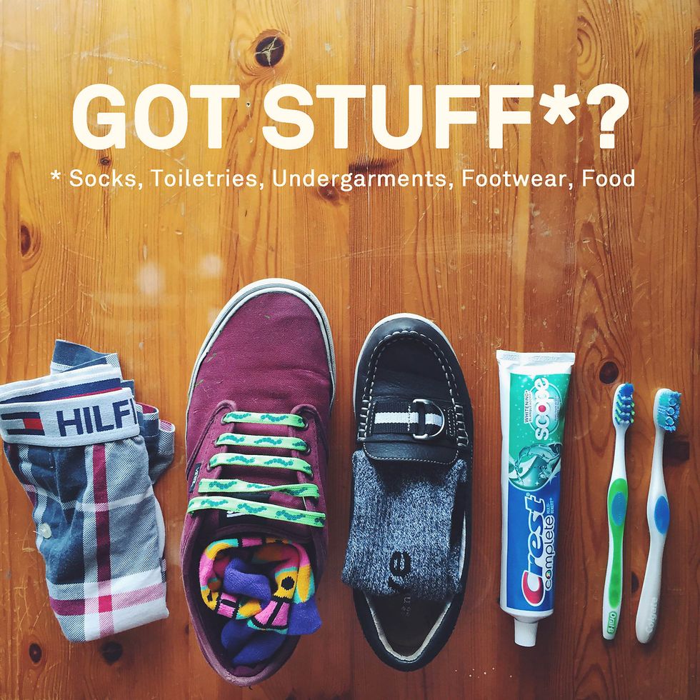 Here’s All It Takes to Change Someone’s World: Socks, Underwear, Toiletries—and Maybe a Van.