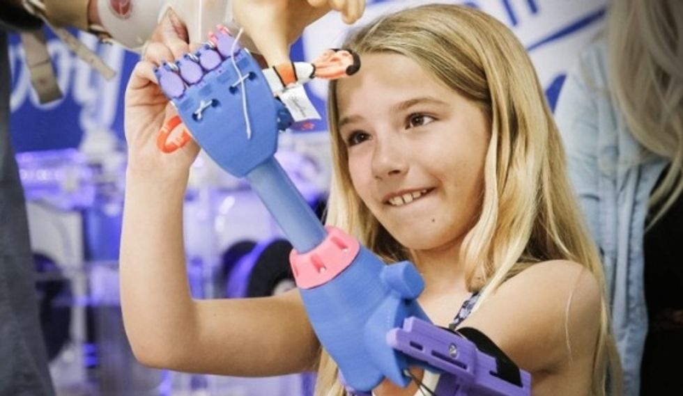 Little Girl Gets Awesome, 3D Printed Prosthetic Hand