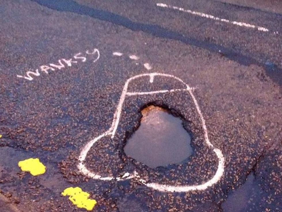 Artist Fights Unsafe Streets With Dick Graffiti
