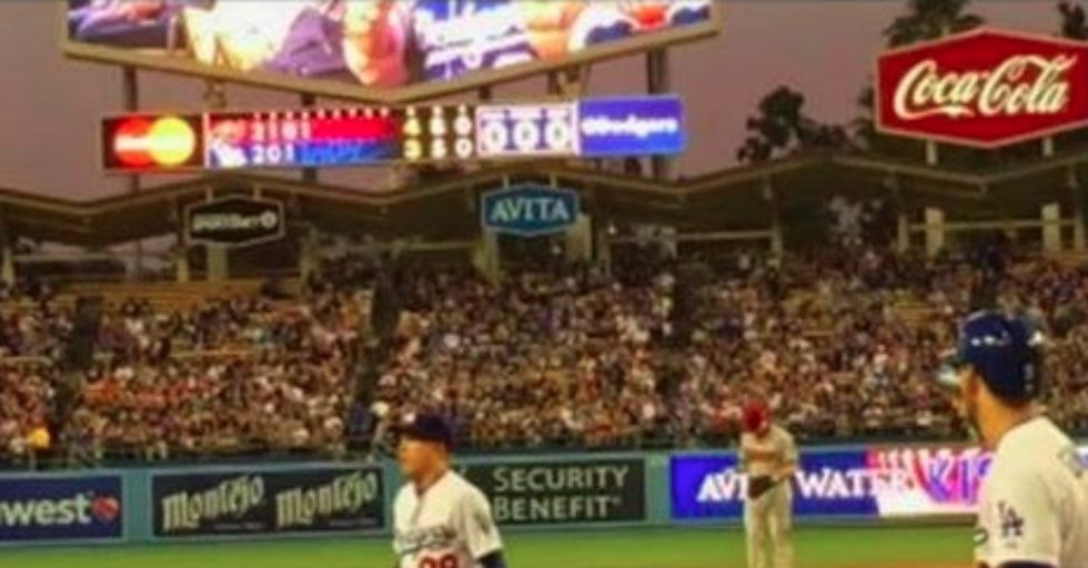 Two Dudes Kissing On Jumbotron Causes Quite a Reaction