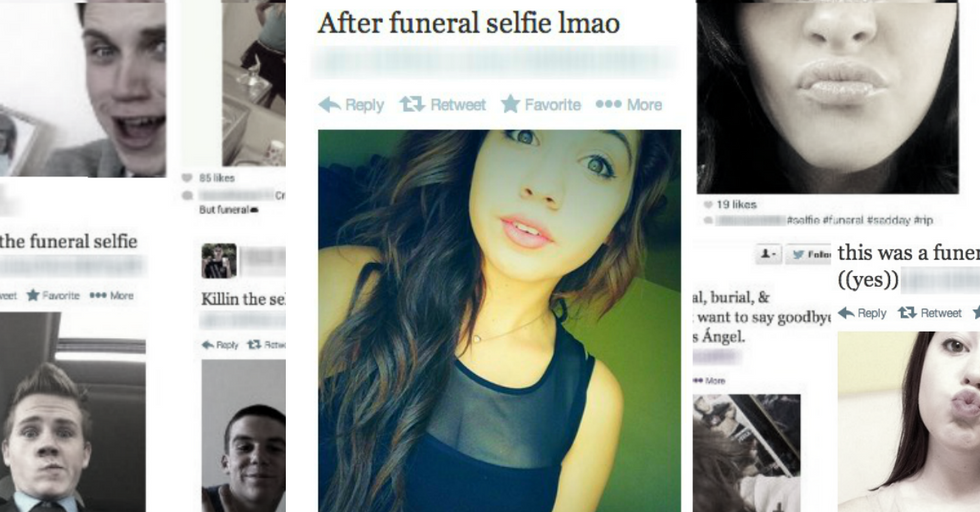 Taking Selfies at a Funeral Apparently Hot New Teen Trend