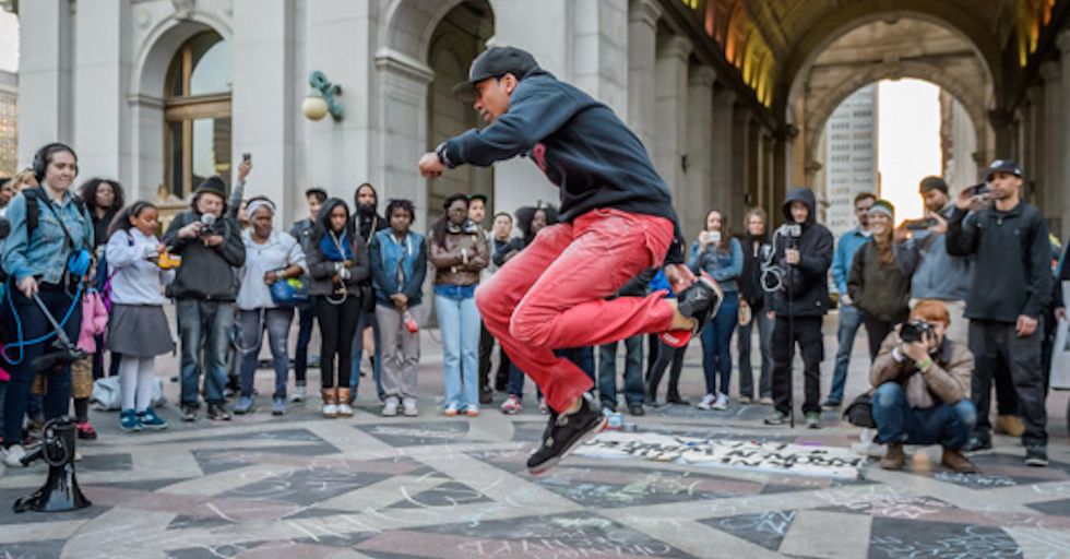 NYC Subway Dancers and Musicians Held a Block Party to Protest Police Hires