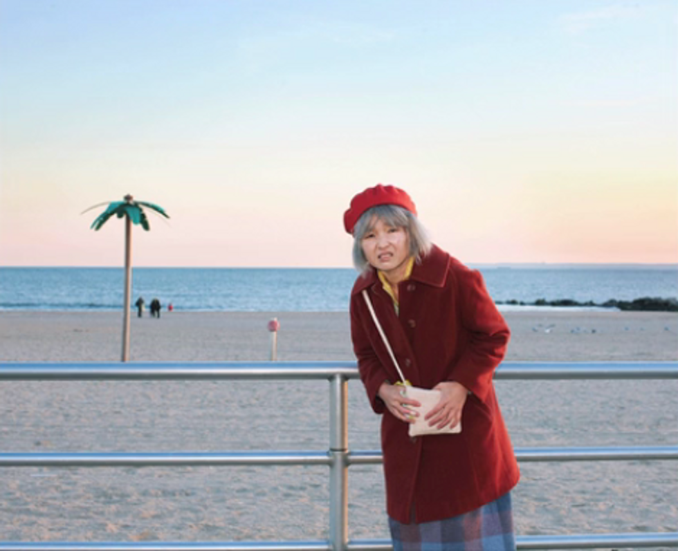 Artist Confronts Mortality With Elderly Alter Ego