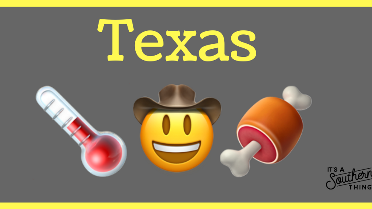 The emojis we'd use to describe each Southern state