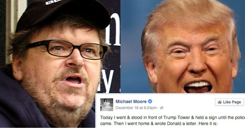 Over 330,000 People Have Shared Michael Moore's Facebook Letter to Donald Trump