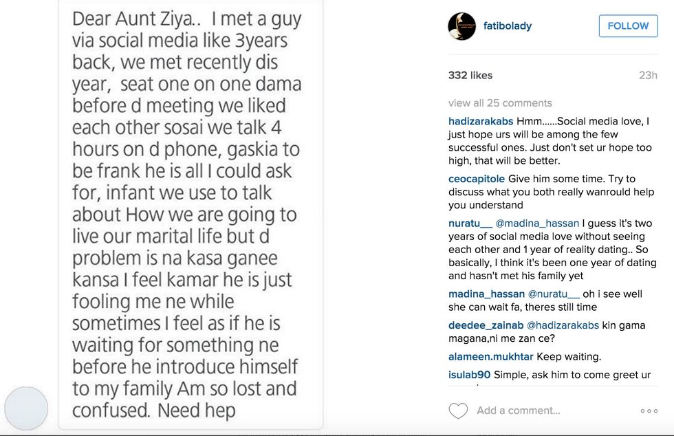 Nigerian Agony Aunt Uses Instagram to Dole Out Advice
