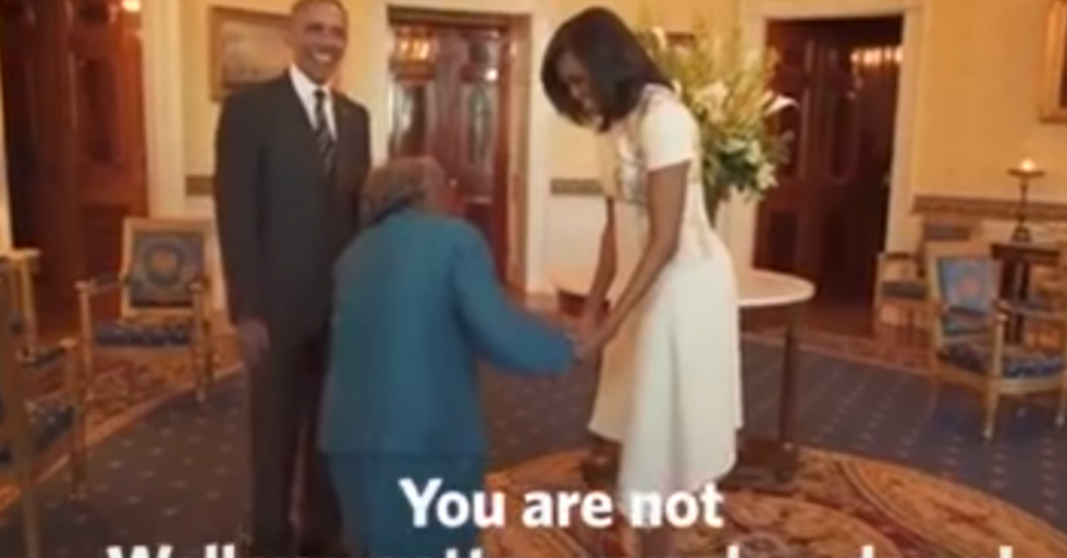 106-Year-Old African-American Woman Meets the President in the White House