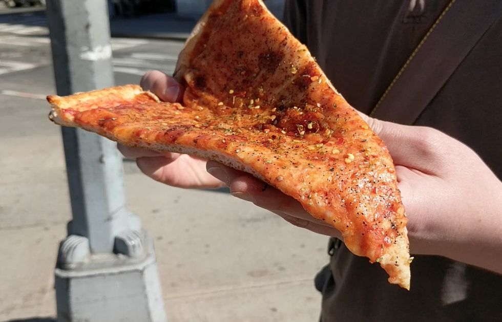 Folded pizza