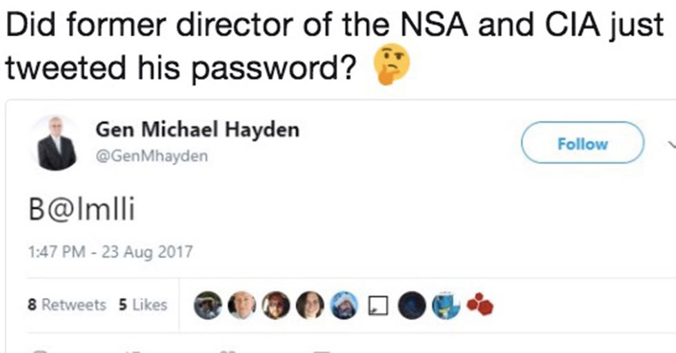 He’s Denying It, But It Certainly Appears That The Former Head Of The CIA Tweeted Out His Password