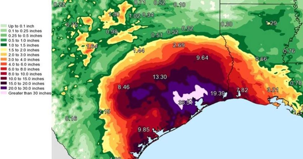 Hurricane Harvey Has Dropped So Much Rain, The National Weather Service Had To Make A New Map