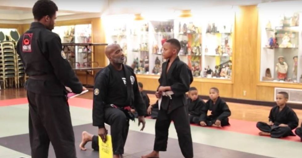 Martial Arts Instructor Helps A Young Student Overcome Emotional Barriers