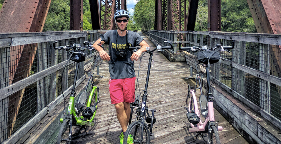 This Man Took His Elliptical Bike On An Epic Journey Far Beyond The Gym