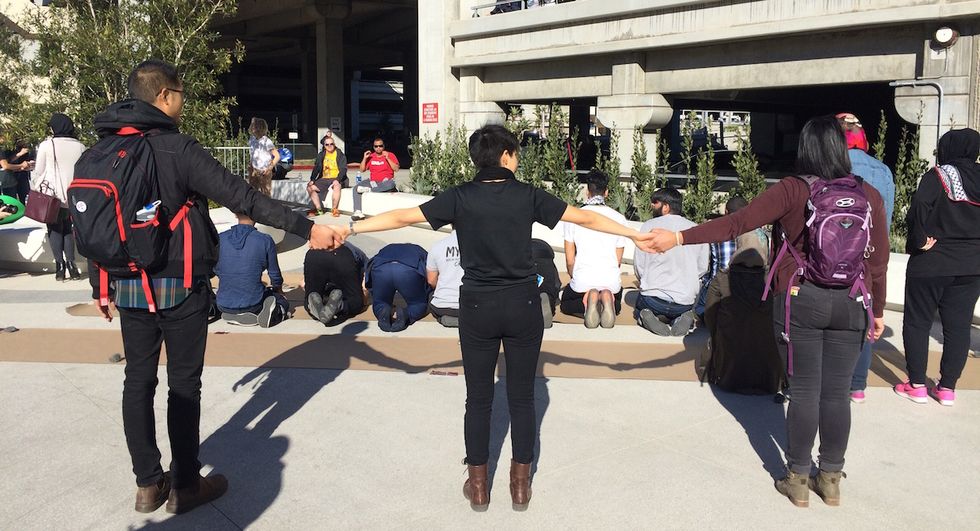 Defending Reality Becomes A Priority At The LAX Travel Ban Protest