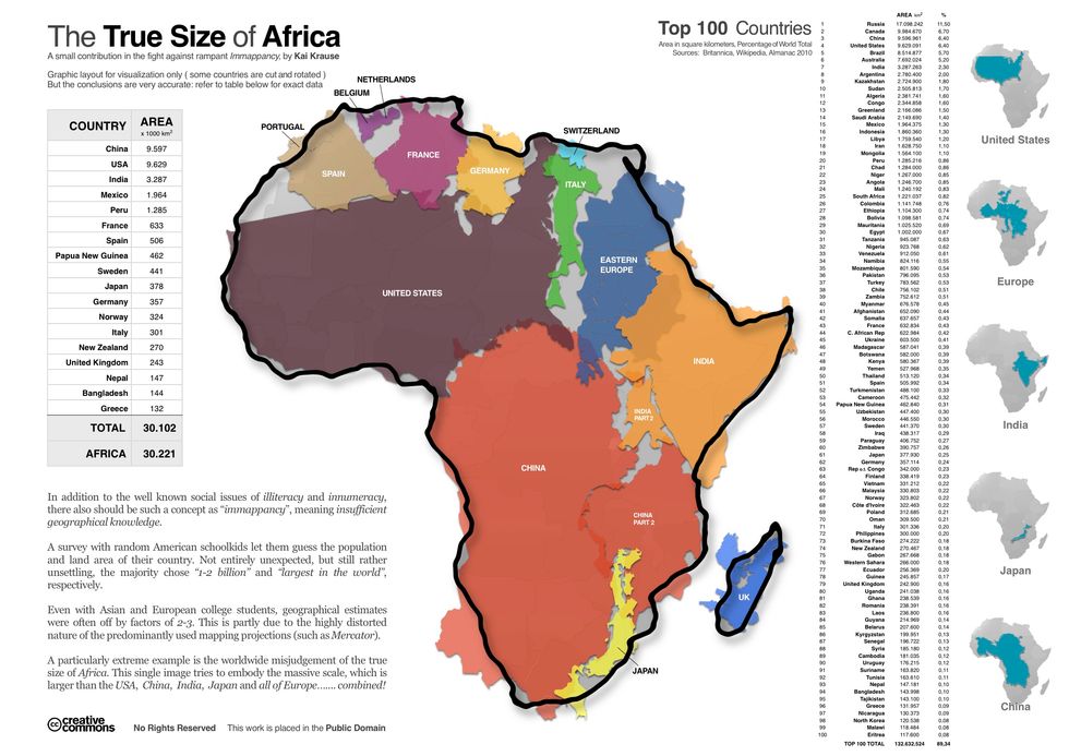 You Have No Idea How Big Africa Really Is (But This Map Does)