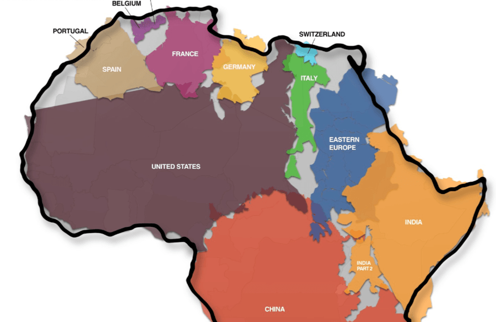 You Have No Idea How Big Africa Really Is (But This Map Does) GOOD