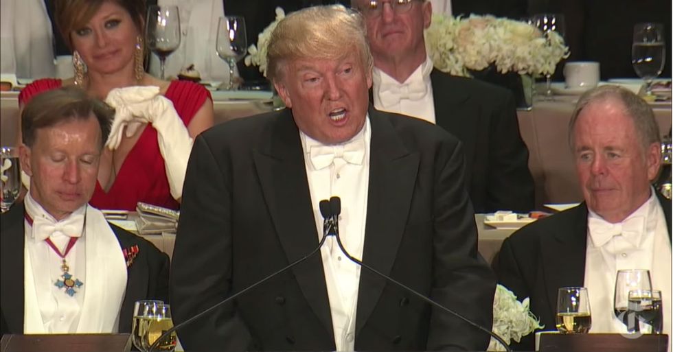 The 5 Most Uncomfortably Awkward Trump Moments During Last Night's Charity Event