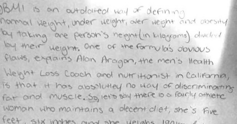8th Grader, Reduced To Tears When Told She Was ‘Obese’, Schools Her Teacher On The Concept Of BMI