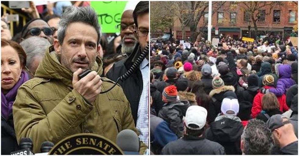 Anti-Hate Rally Held At Adam Yauch Park After It Was Defaced By Pro-Trump Anti-Semites