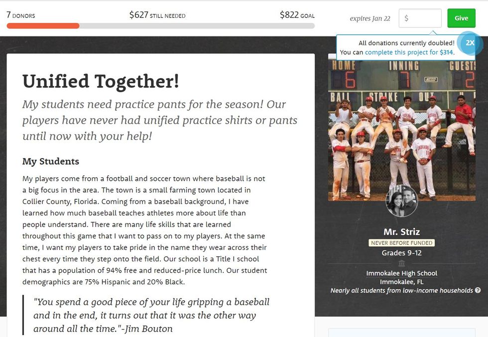 Worthy Cause Countdown: Help This South Florida Baseball Team Buy Uniforms