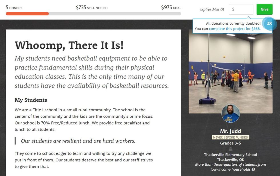 Worthy Cause Countdown: This Rural Elementary School Needs $735 For Basketball Hoops