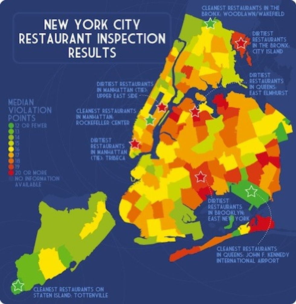 Feast Your Eyes Mapping Dirty Restaurants In Nyc Good