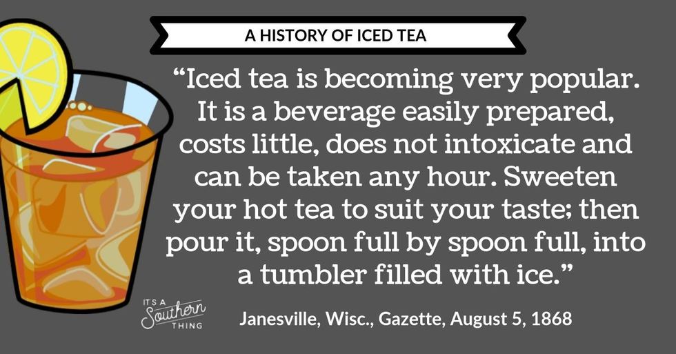 A history of iced tea Was it really invented at the 1904 World’s Fair