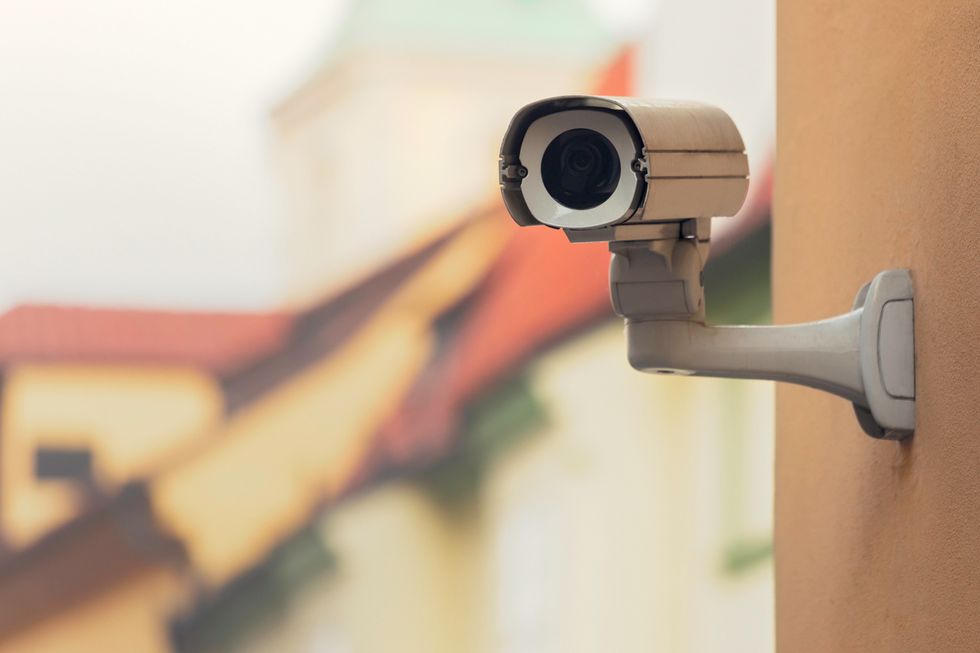 Stock image of a CCTV camera