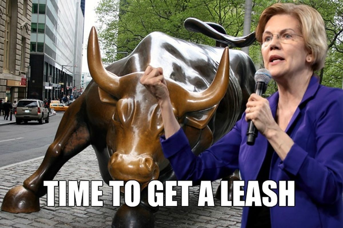 Elizabeth Warren Has A Plan To Fix Wall Street And Kick Mitt Romney Square In The Money-Dick