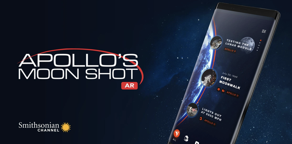 Image of Apollo's Moon Shot AR smartphone app