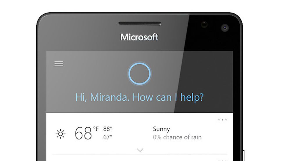 cortana windows 10