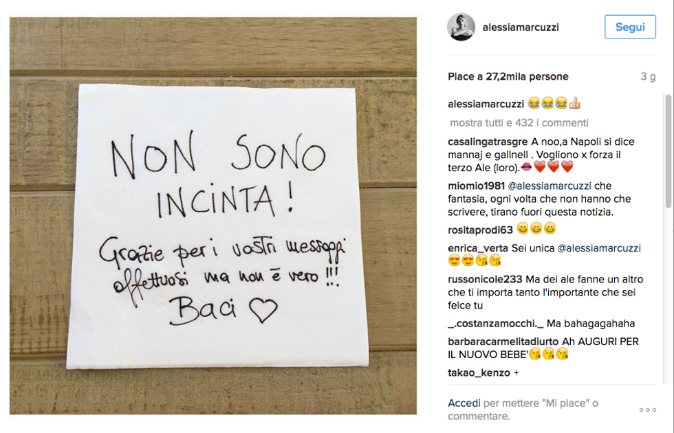 Alessia Marcuzzi Non Sono Incinta Panorama