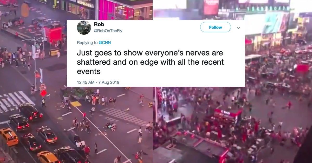 Motorcycle Backfiring In Times Square Causes Massive Stampede That Leaves Several Injured