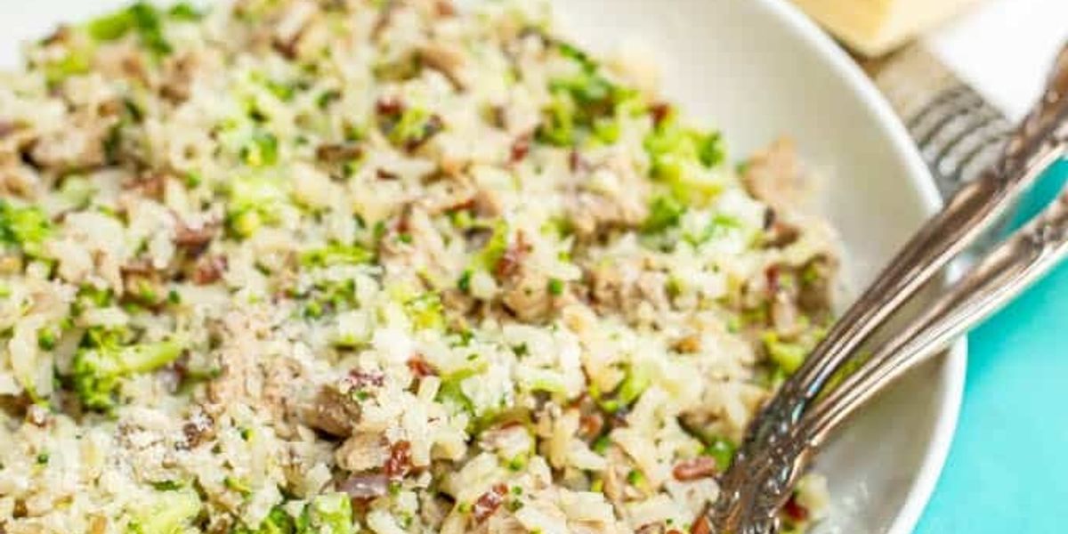 One pot wild rice with turkey sausage & broccoli Family Food on the