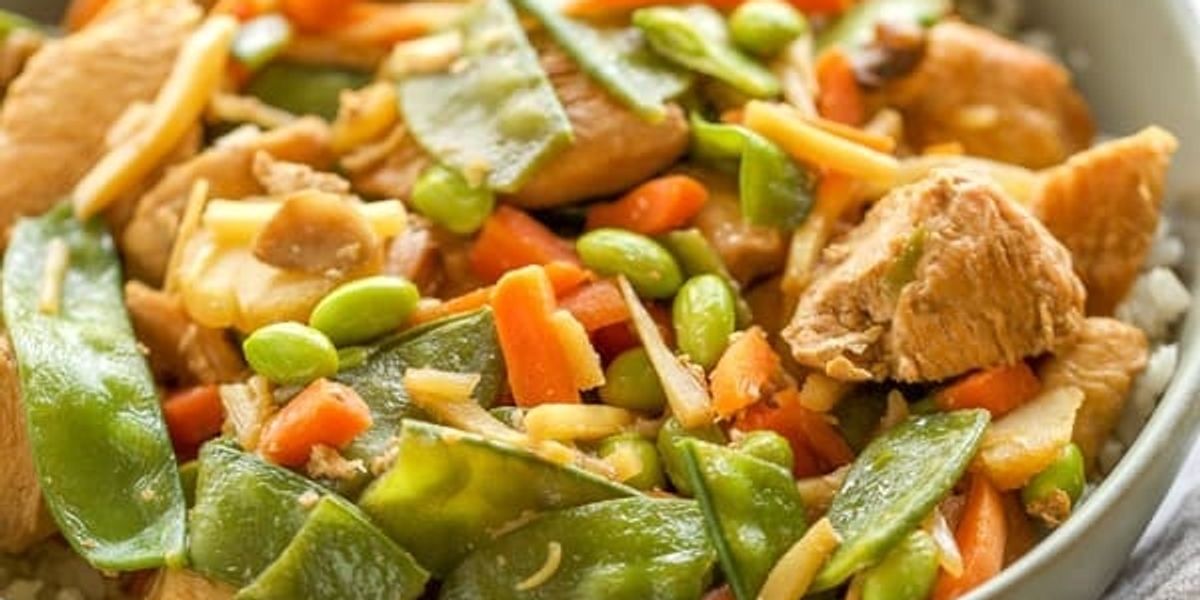 Instant Pot Chicken Stir Fry Using Frozen Vegetables · Seasonal Cravings My Recipe Magic