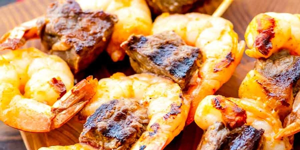Steak And Shrimp Kabobs My Recipe Magic 