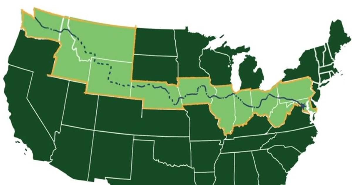 easiest coast to coast cycle route