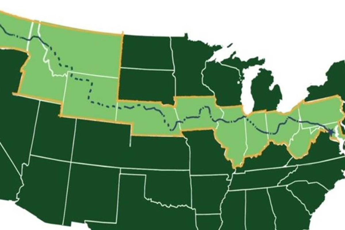 The first bike path to cross America coast-to-coast is more than half-way finished