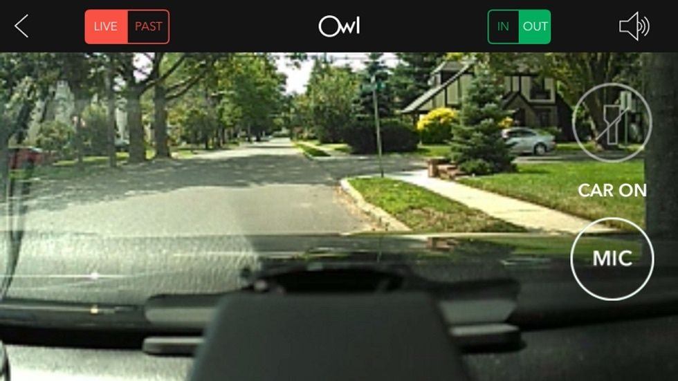 View through the Owlcam camera
