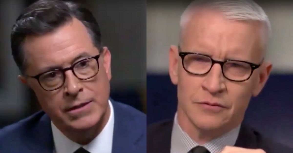 Stephen Colbert Brings Anderson Cooper To Tears With His Personal Insights About Grief