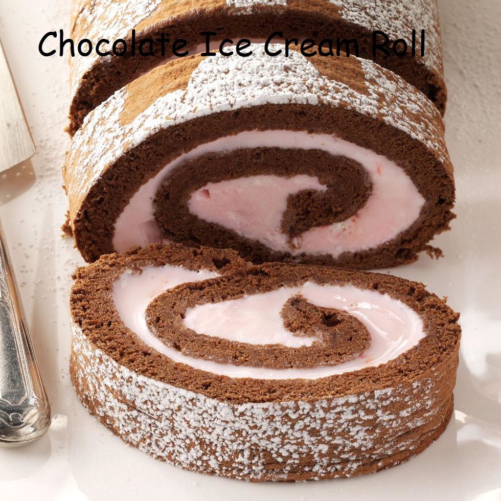 Chocolate Ice Cream Cake Roll My Recipe Magic