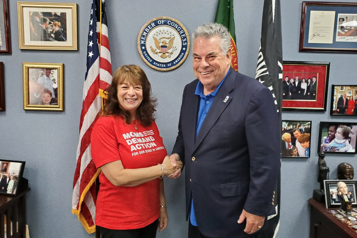 The first Republican in Congress has signed on to an assault weapons ban