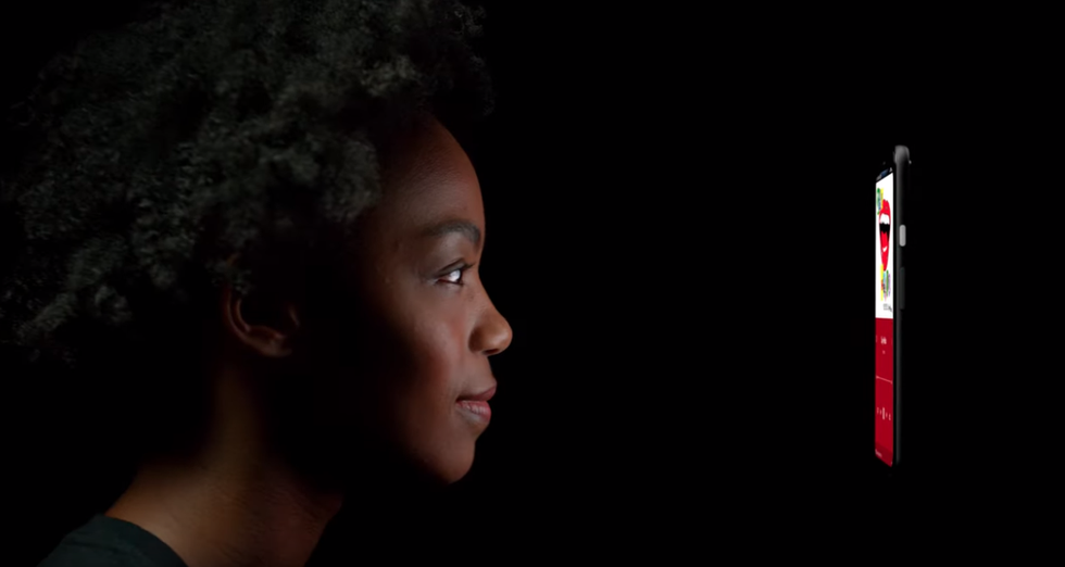 Photo of Google Pixel 4's face unlock system