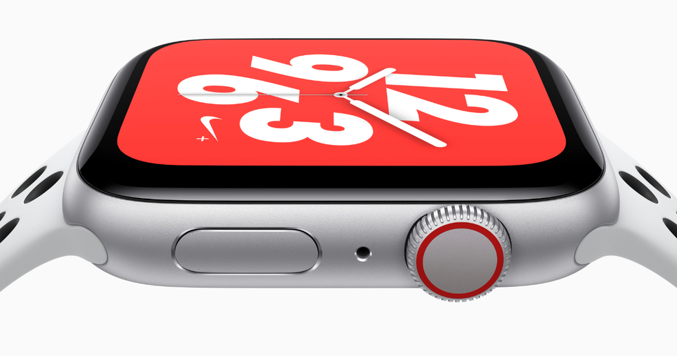 Close up photo of Apple Watch Nike edition