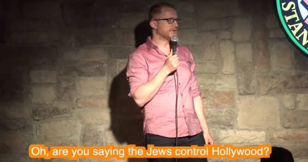 After receiving hundreds of Nazi death threats, Jewish comedian found a way to turn it into a positive.